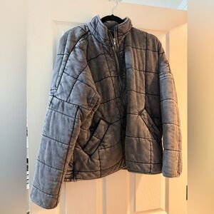 Forever 21 Gray Bomber Jacket